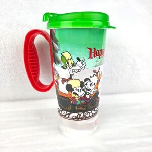 Disney Parks Holiday‎ Travel Mug Mickey Minnie Pluto Goofy BPA Free Plastic